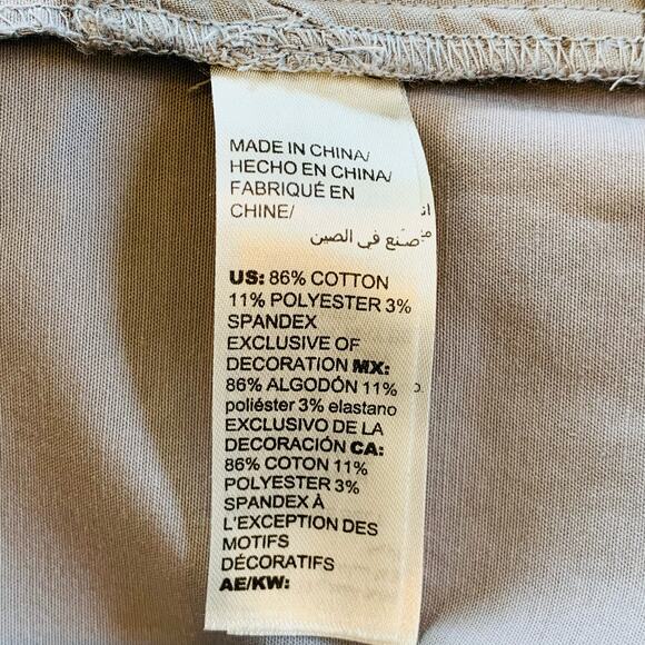 WHBM grey short trench belted jacket crystal buttons size 12 NEW - Picture 13 of 16